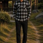 Aspen Flannel Long Sleeve Shirt - Black