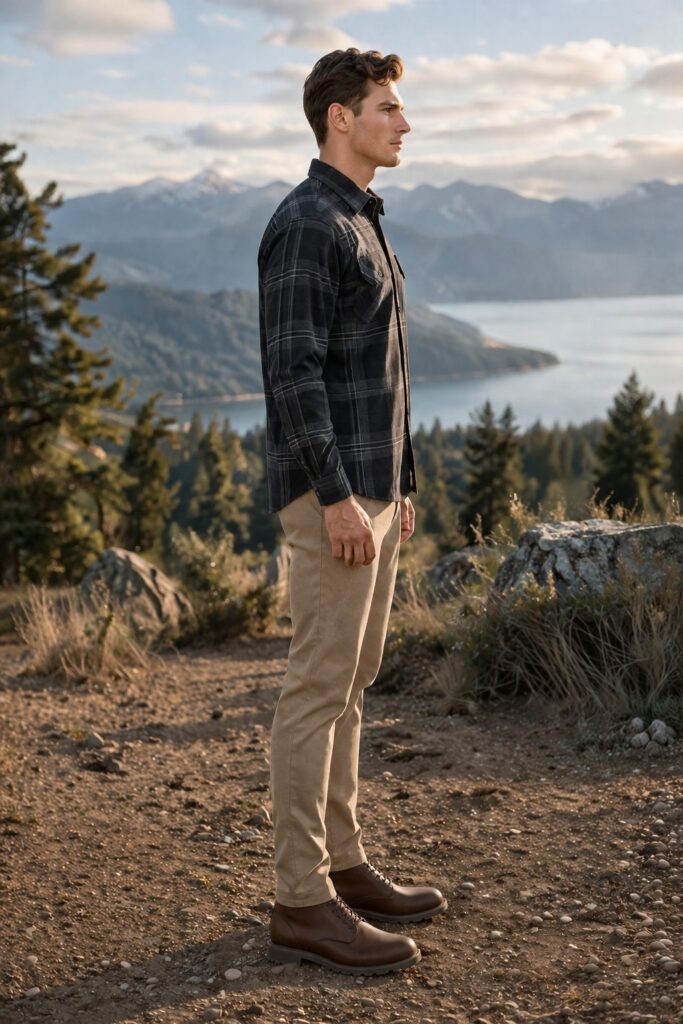 Aspen Flannel Long Sleeve Shirt - Black