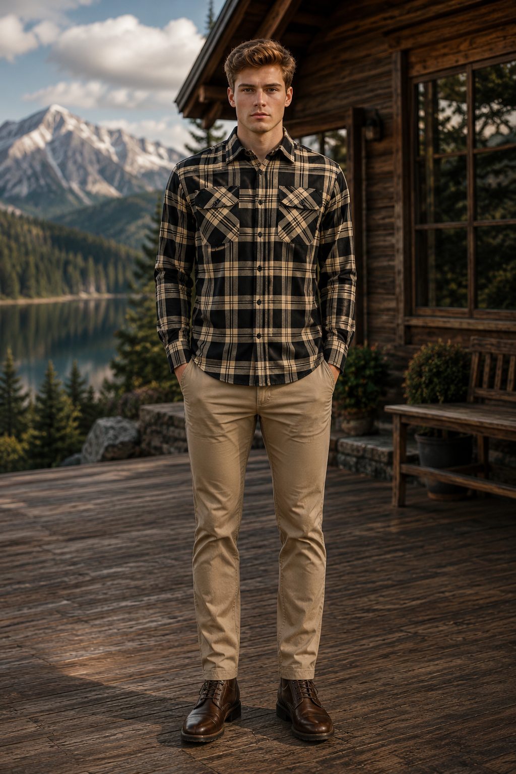 Aspen Flannel Long Sleeve Shirt - Sand