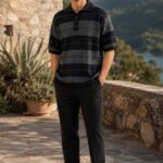 Highland Stripe Sweater - Black