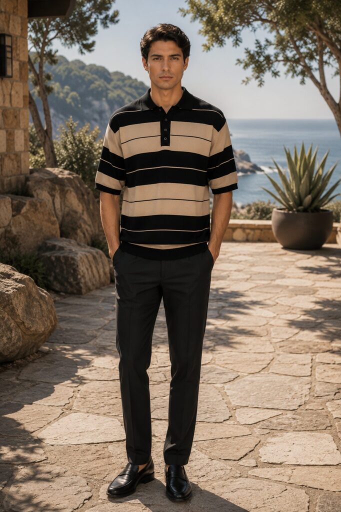 Highland Stripe Sweater - Sand