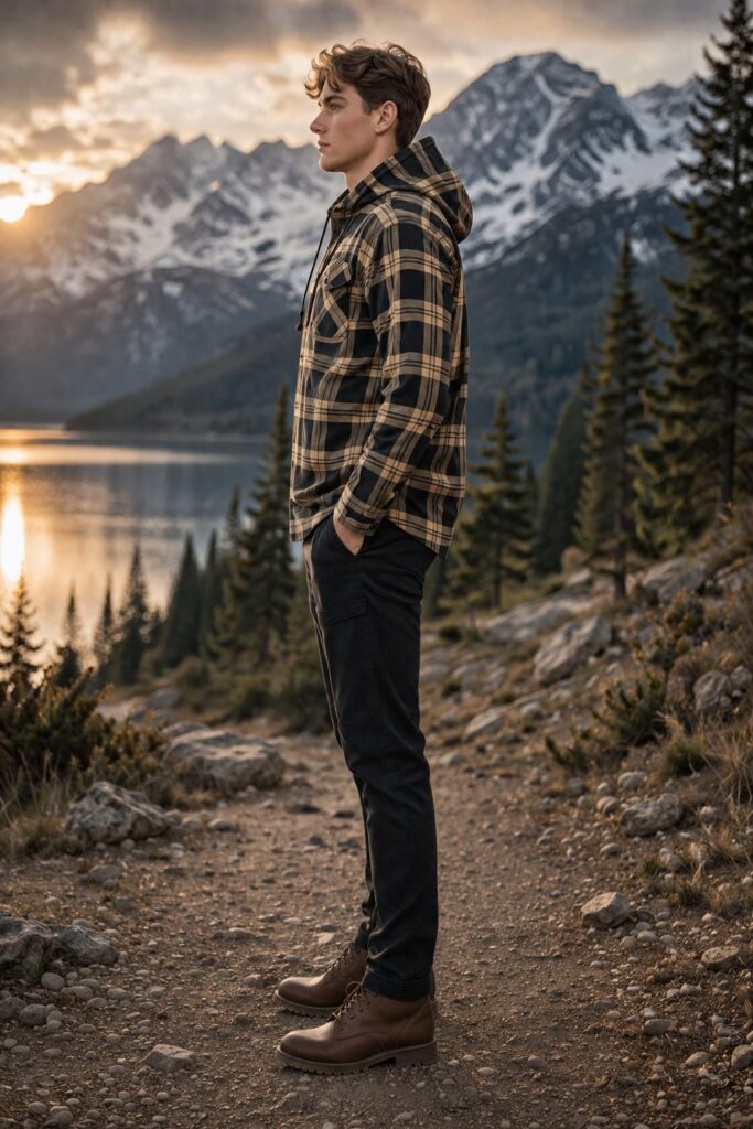Denali Flannel Hoody Jacket - Sand