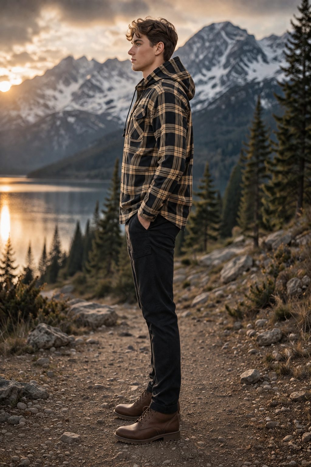 Denali Flannel Hoody Jacket - Sand