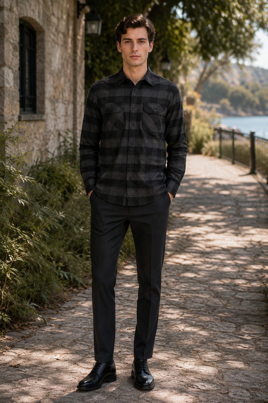 Timber Flannel Long Sleeve Shirt - Black