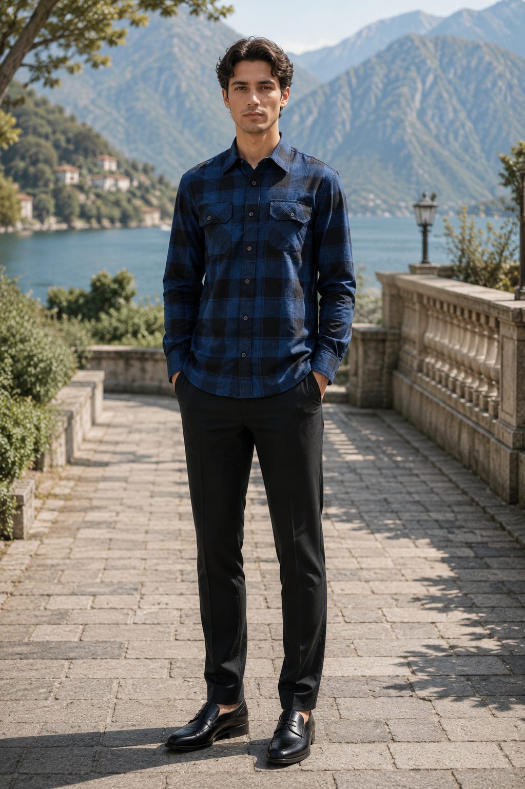 Timber Flannel Long Sleeve Shirt - Navy