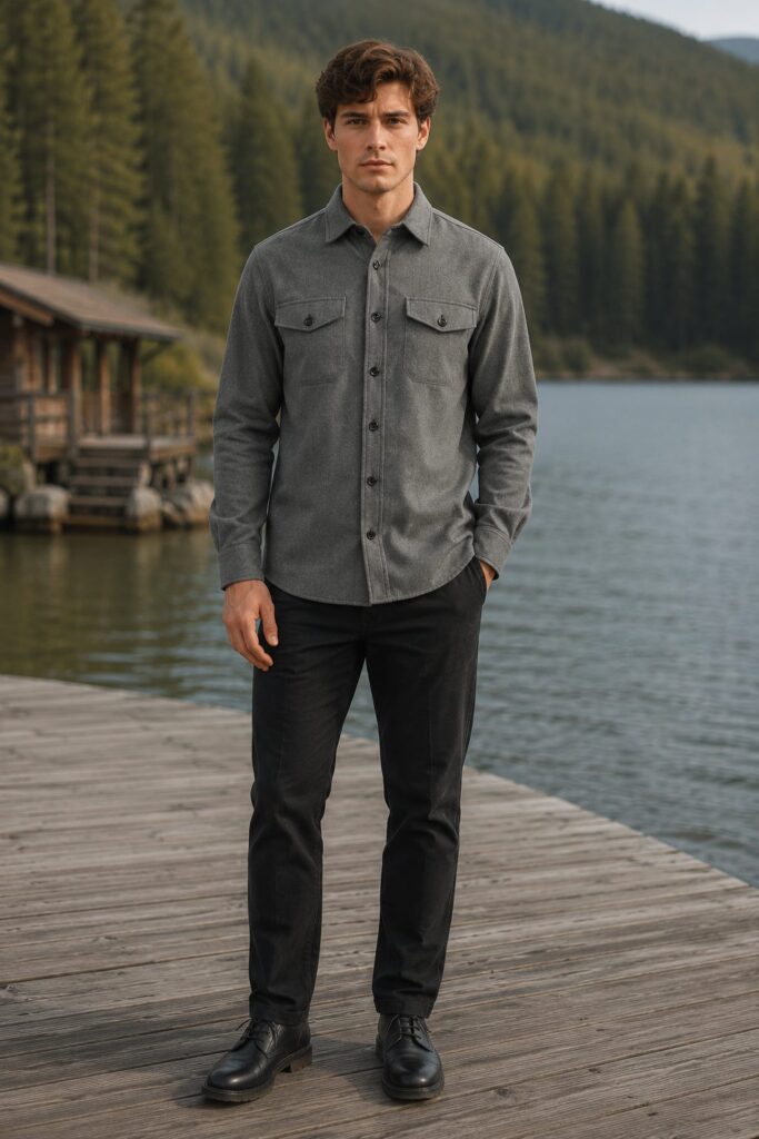 Yukon Flannel Jacket - Dark Grey