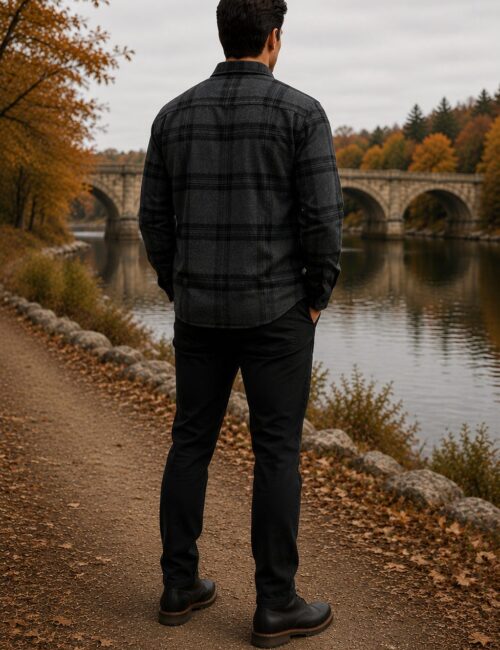 Yukon Flannel Jacket - Dark Grey