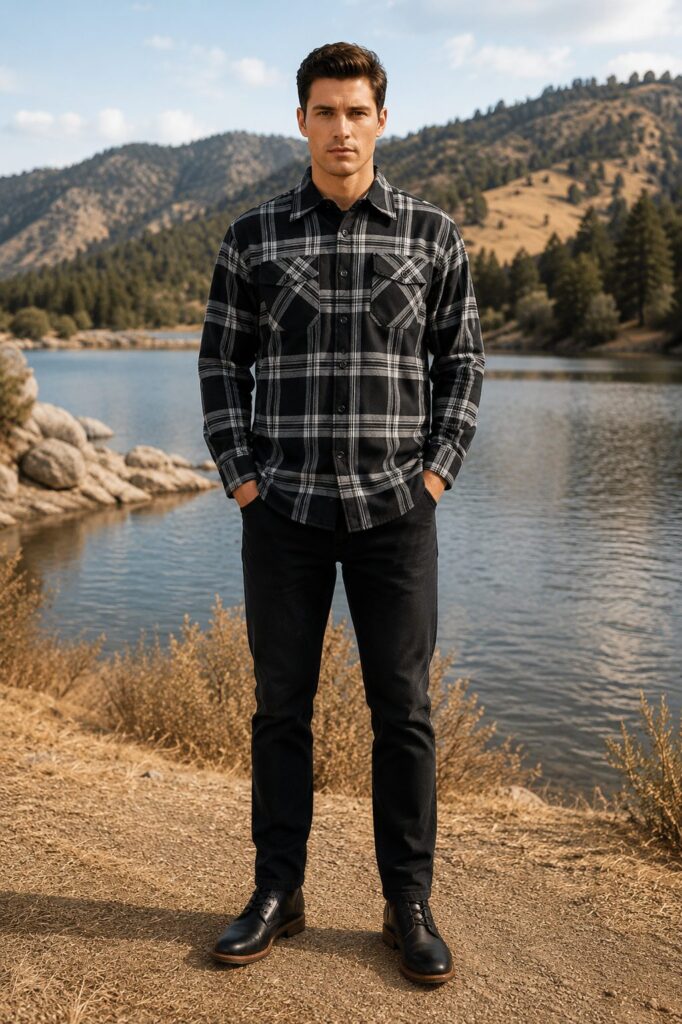 Yukon Flannel Jacket - Black